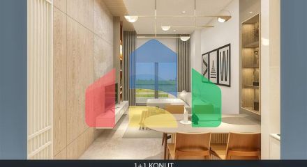 Квартира планування 1 + 1 в районі Алтинташ - Анталія