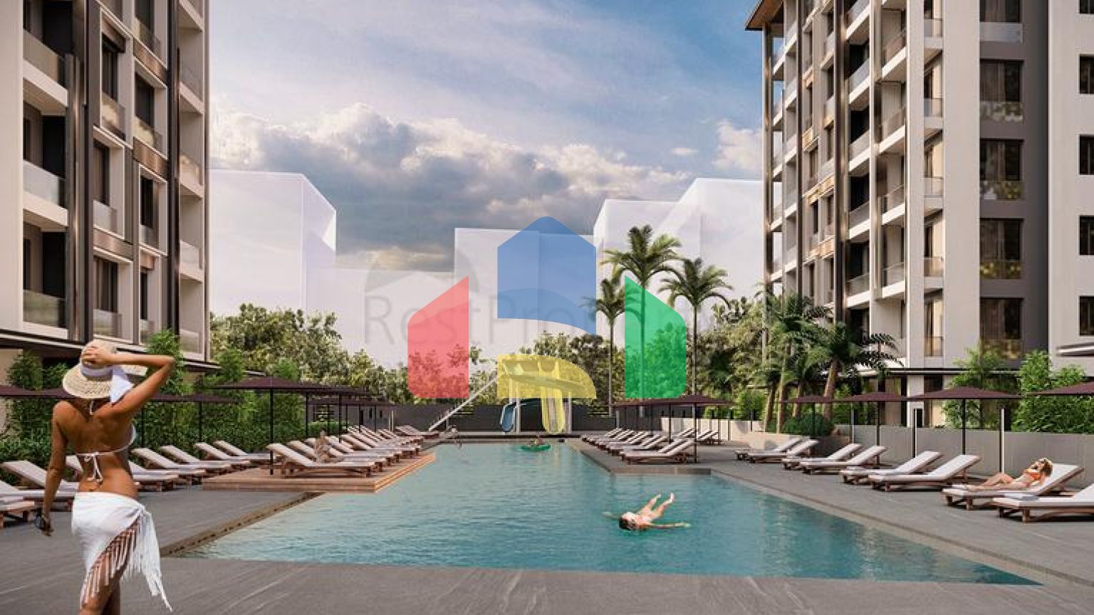 Квартири планування 1 + 1 і 2 + 1 в районі Алтинташ - Анталія