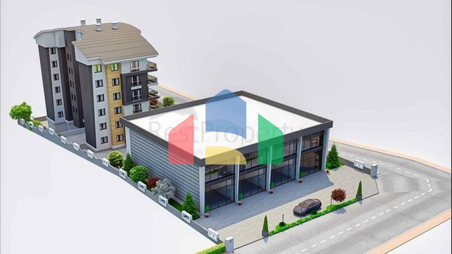 На продажу выставлено комерческое помещение в районе Алтынташ - Анталия