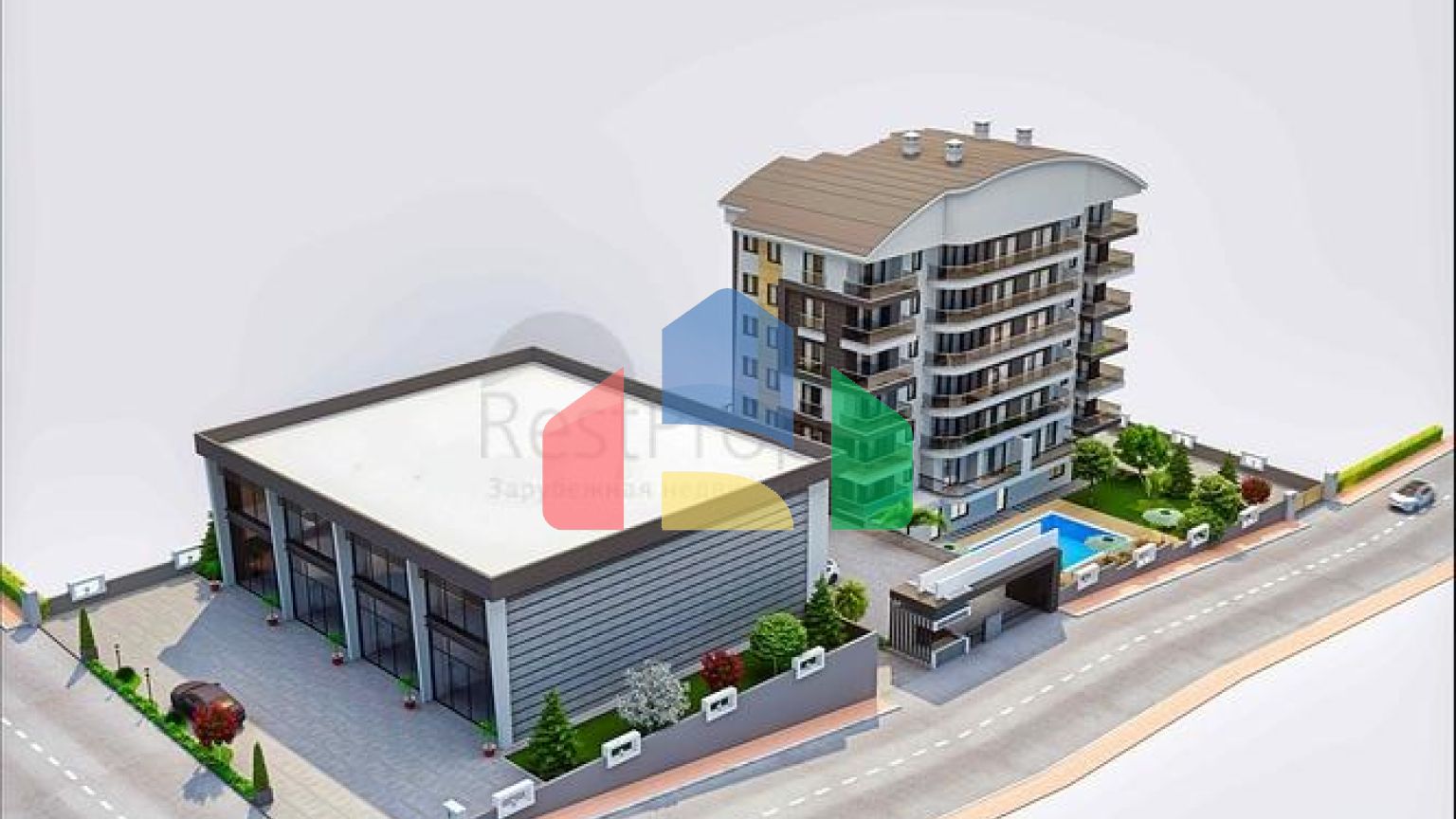 На продажу выставлено комерческое помещение в районе Алтынташ - Анталия