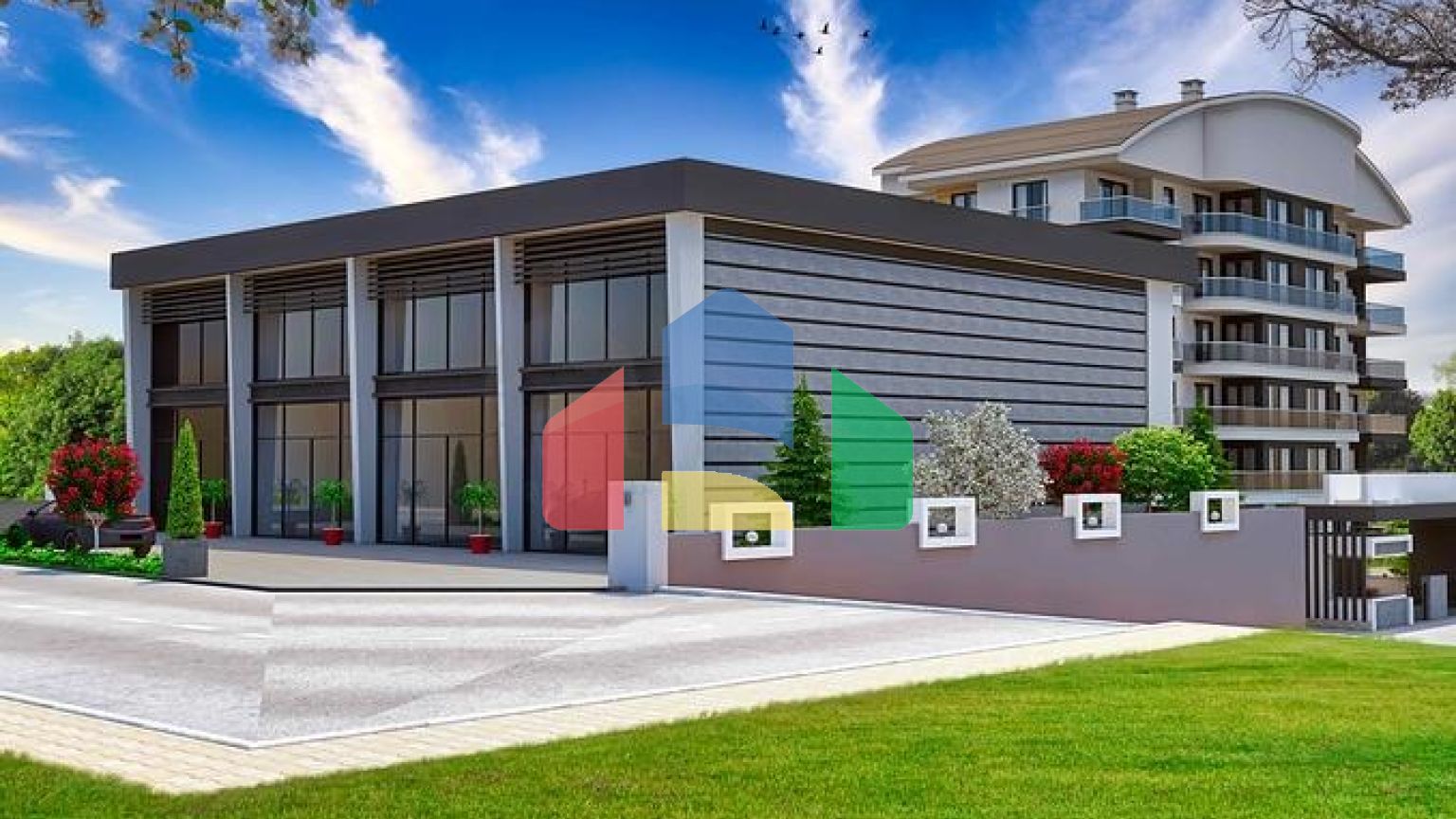 На продажу выставлено комерческое помещение в районе Алтынташ - Анталия