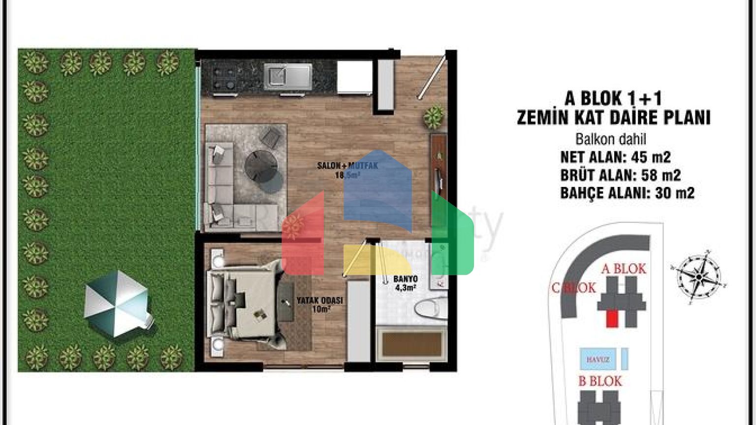 Инвестиционный проект в микрорайоне Алтынташ - Анталия