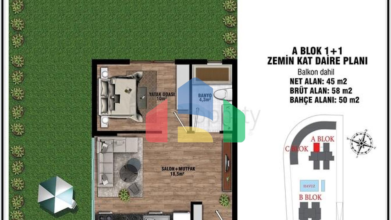 Инвестиционный проект в микрорайоне Алтынташ - Анталия