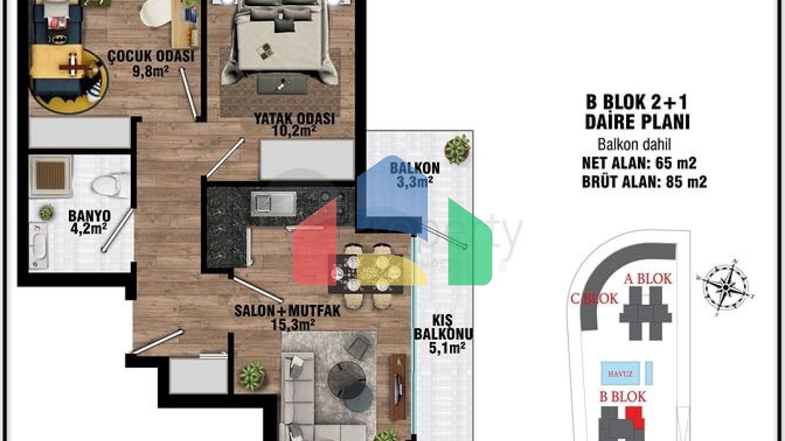 Инвестиционный проект в микрорайоне Алтынташ - Анталия