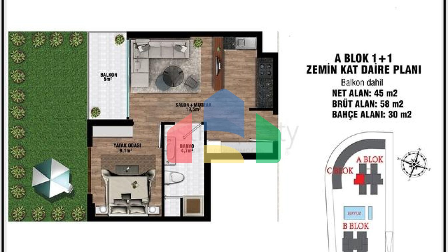Инвестиционный проект в микрорайоне Алтынташ - Анталия