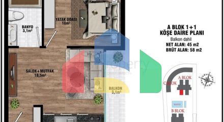 Инвестиционный проект в микрорайоне Алтынташ - Анталия
