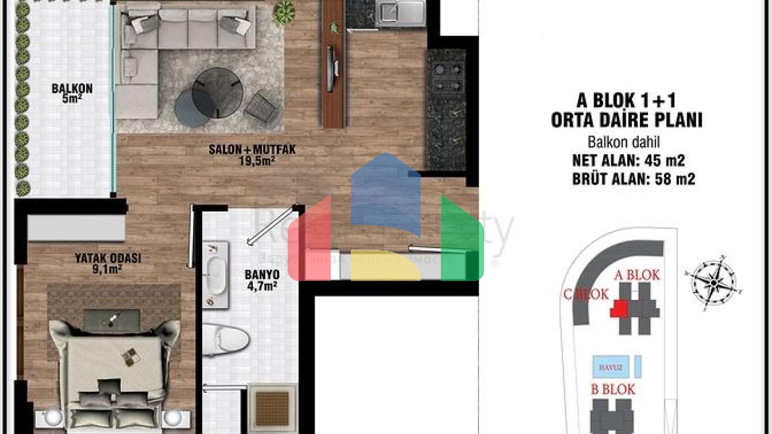 Инвестиционный проект в микрорайоне Алтынташ - Анталия