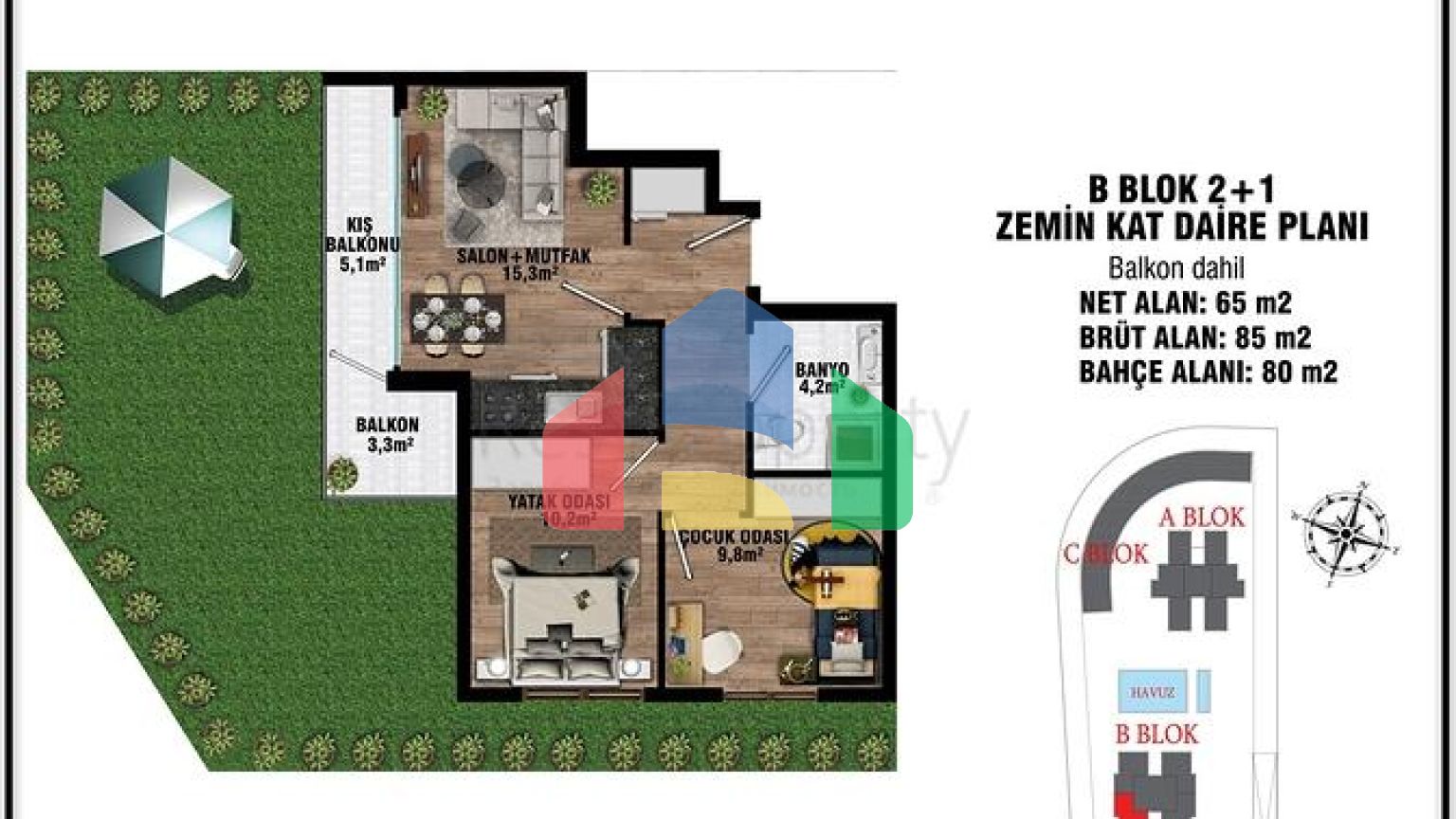 Инвестиционный проект в микрорайоне Алтынташ - Анталия