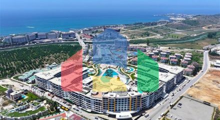 Квартира 1+1 с видом на море в комплексе премиум класса