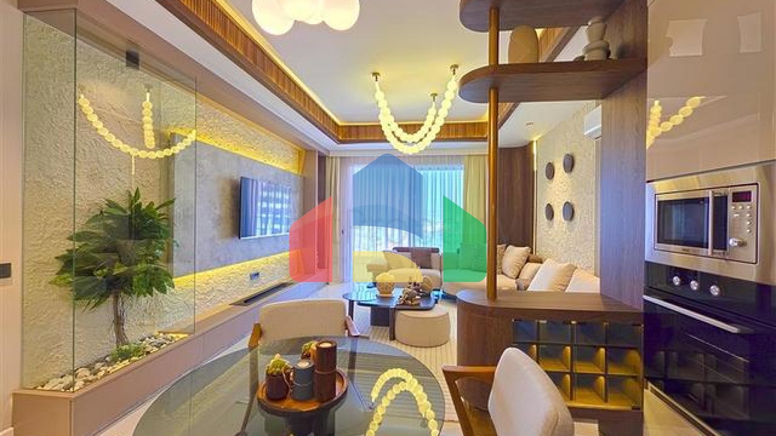 Современные апартаменты 1+1 в престижном комплексе у моря в Тюрклере