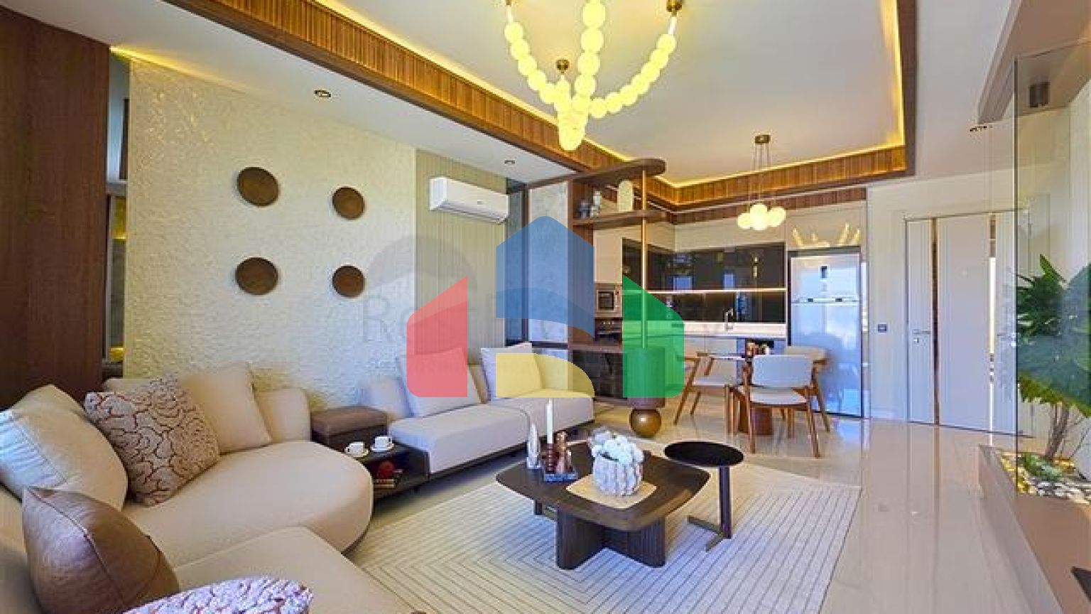 Современные апартаменты 1+1 в престижном комплексе у моря в Тюрклере