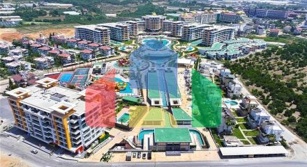 Розкішна квартира 3 + 1 з садом в елітному комплексі біля моря