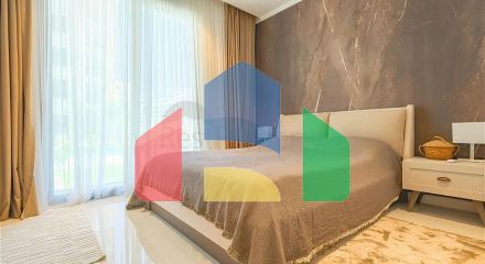 Розкішна квартира 3 + 1 з садом в елітному комплексі біля моря