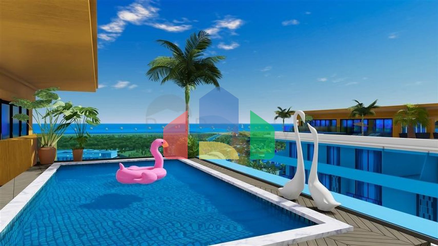 Квартира 1+1 в самом масштабном проекте в Алании в районе Тюрклер