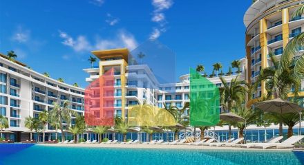 Квартира 1+1 в самом масштабном проекте в Алании в районе Тюрклер