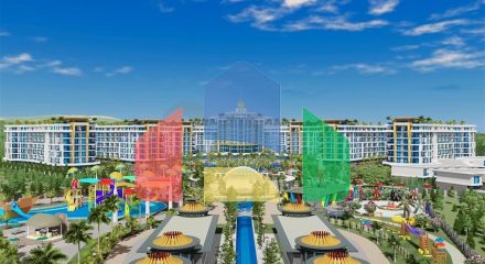 Квартира 1+1 в самом масштабном проекте в Алании в районе Тюрклер