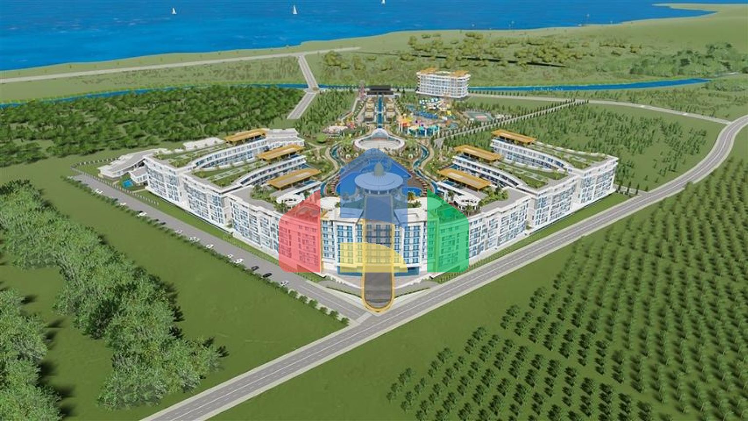 Квартира 1+1 в самом масштабном проекте в Алании в районе Тюрклер