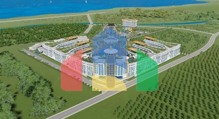 Квартира 1+1 в самом масштабном проекте в Алании в районе Тюрклер