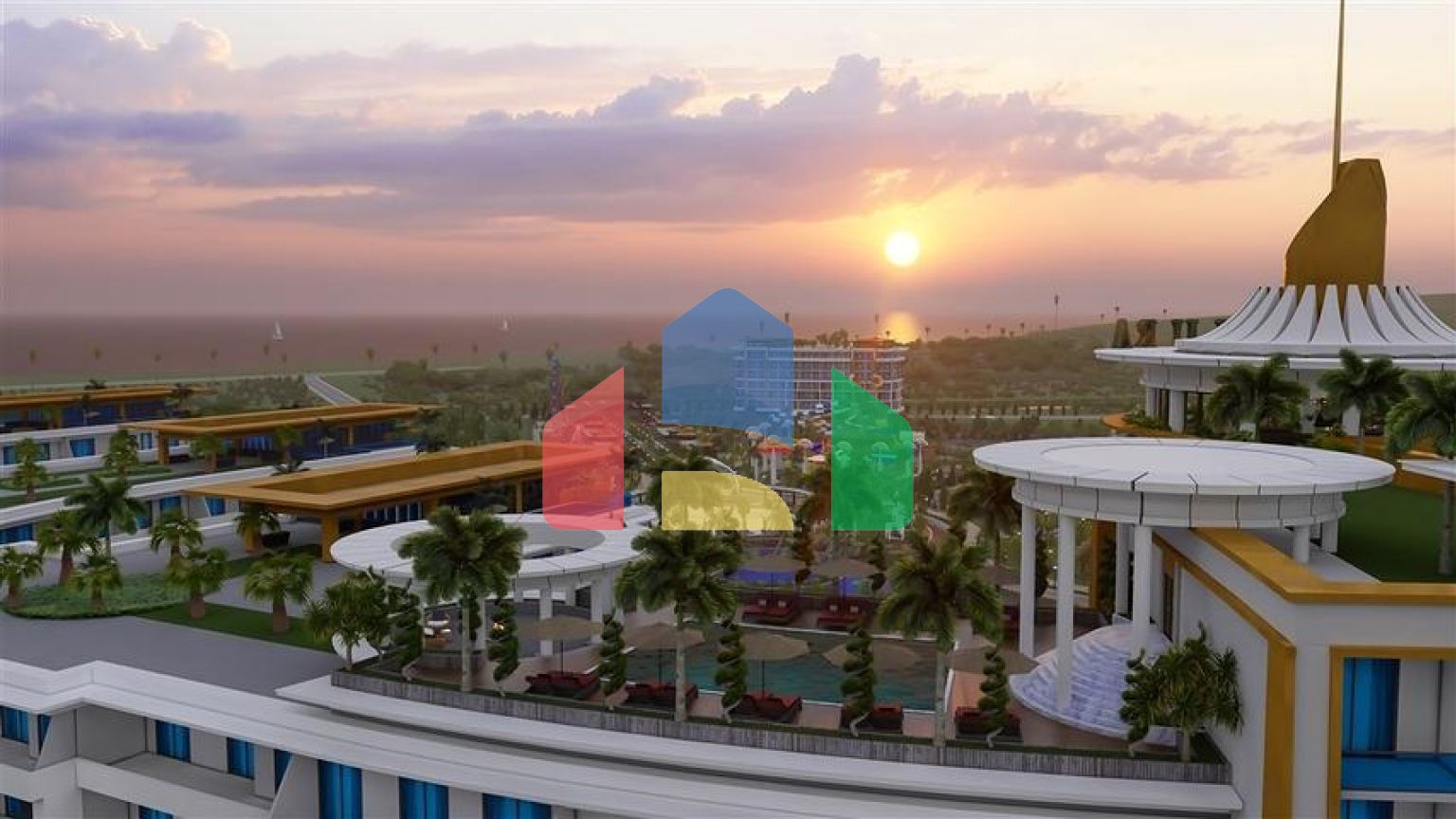 Квартира 1+1 в самом масштабном проекте в Алании в районе Тюрклер