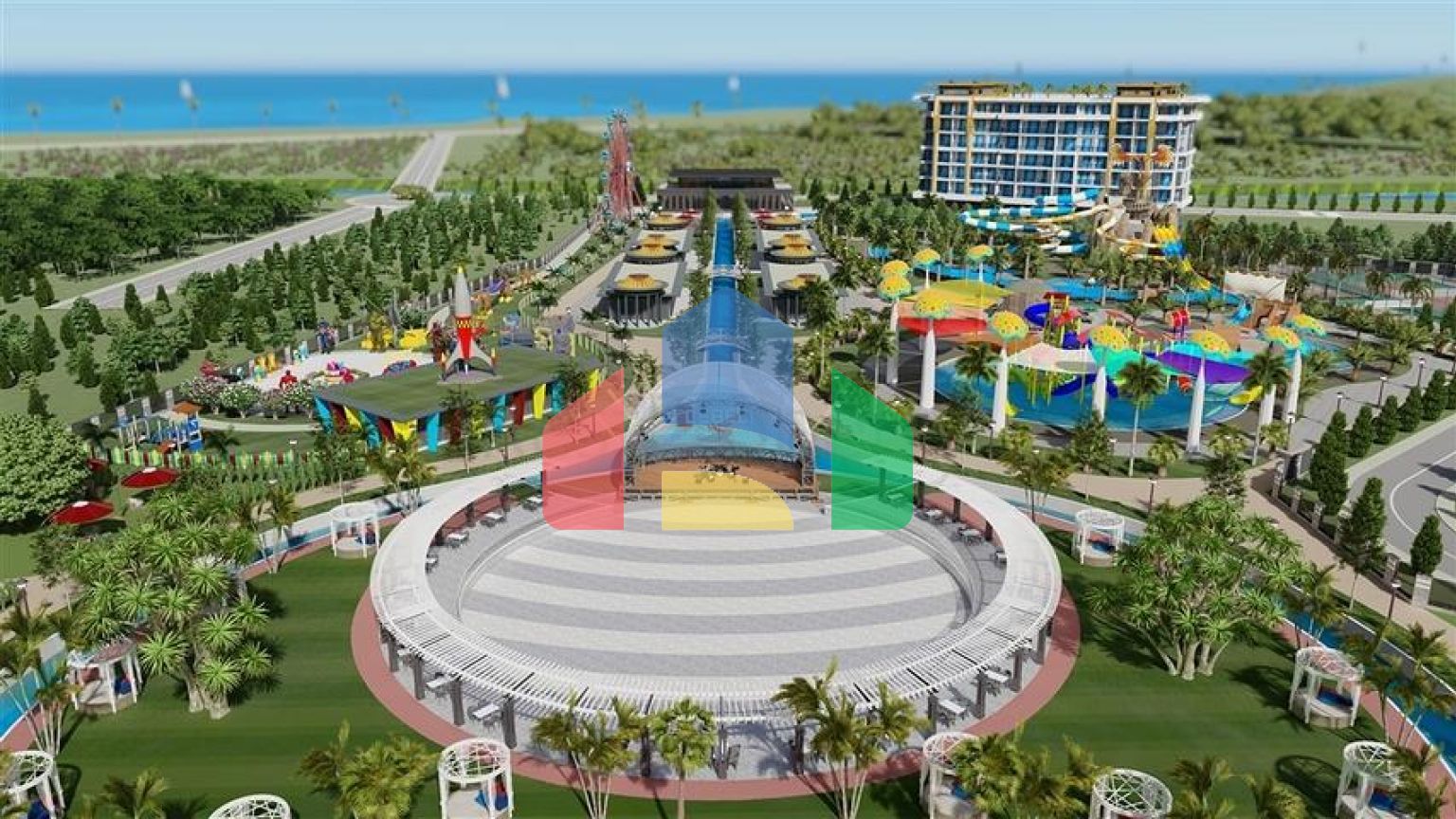 Квартира 1+1 в самом масштабном проекте в Алании в районе Тюрклер