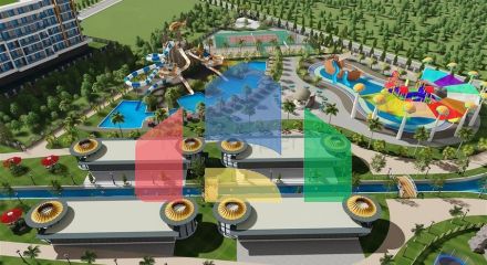 Квартира 1+1 в самом масштабном проекте в Алании в районе Тюрклер