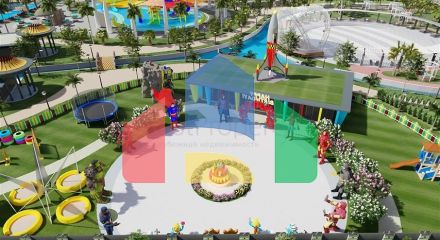 Квартира 1+1 в самом масштабном проекте в Алании в районе Тюрклер