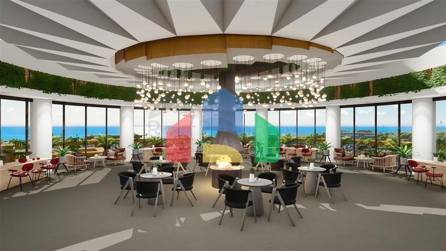 Квартира 1+1 в самом масштабном проекте в Алании в районе Тюрклер