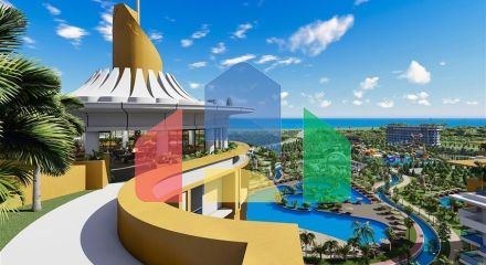 Квартира 1+1 в самом масштабном проекте в Алании в районе Тюрклер