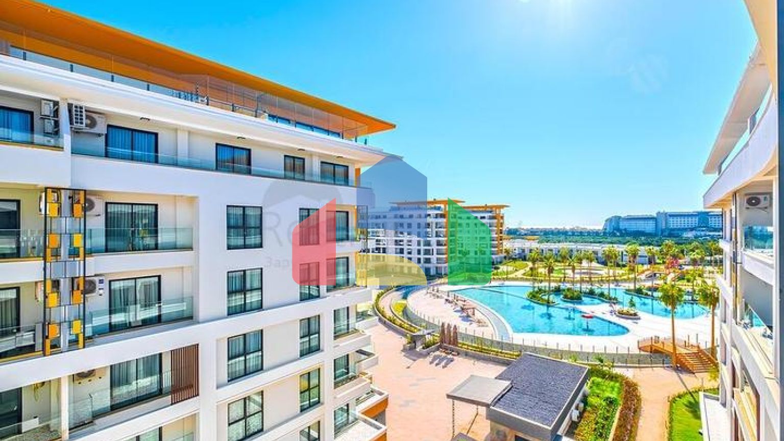 Сучасна квартира 2+1 в новому житловому комплексі біля моря в районі Тюрклер