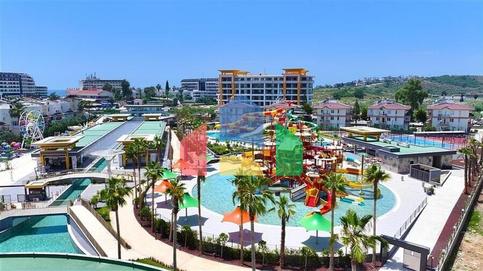 Двухкомнатный садовый дуплекс 2+1 с собственной террасой в районе Тюрклер