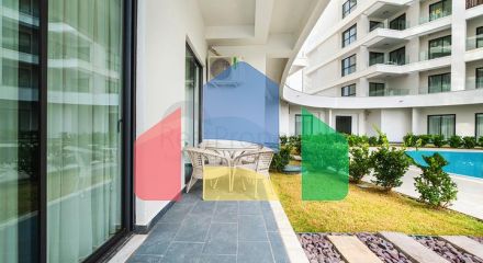 Двухкомнатный садовый дуплекс 2+1 с собственной террасой в районе Тюрклер Двухкомнатный садовый дуплекс 2+1 с собственной террасой в районе Тюрклер