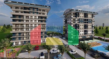Apartments in a new project for living and investment