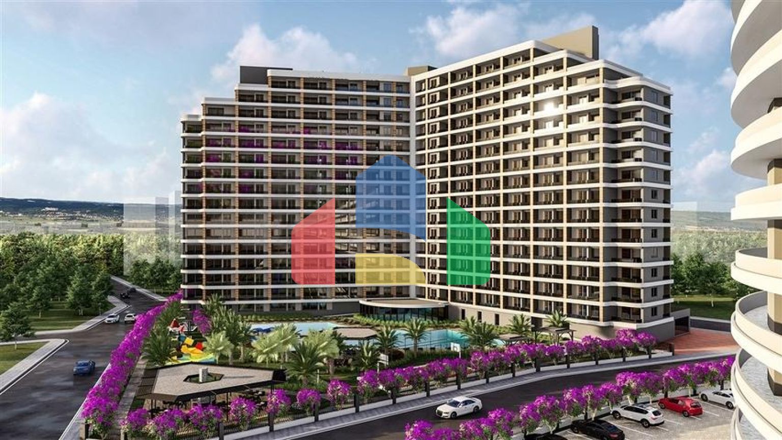 Апартаменты на стадии строительства в одном из курортных районов Мерсина