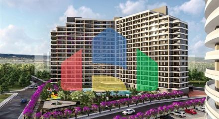 Апартаменты на стадии строительства в одном из курортных районов Мерсина