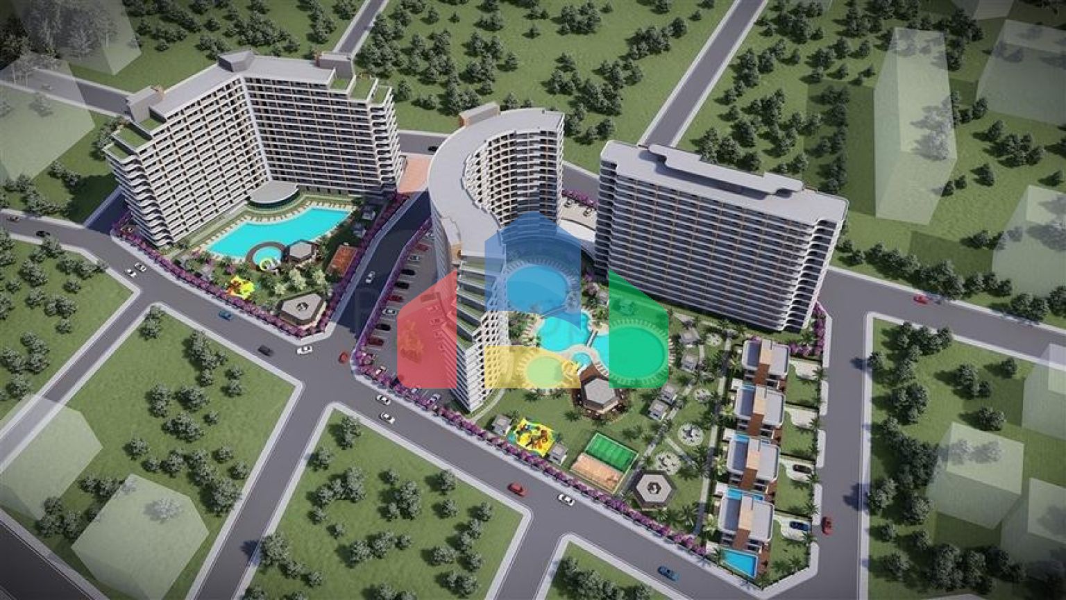 Апартаменты на стадии строительства в одном из курортных районов Мерсина