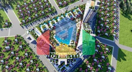 Споруджувані вілли з особистим басейном в районі Томюк-Ердемлі