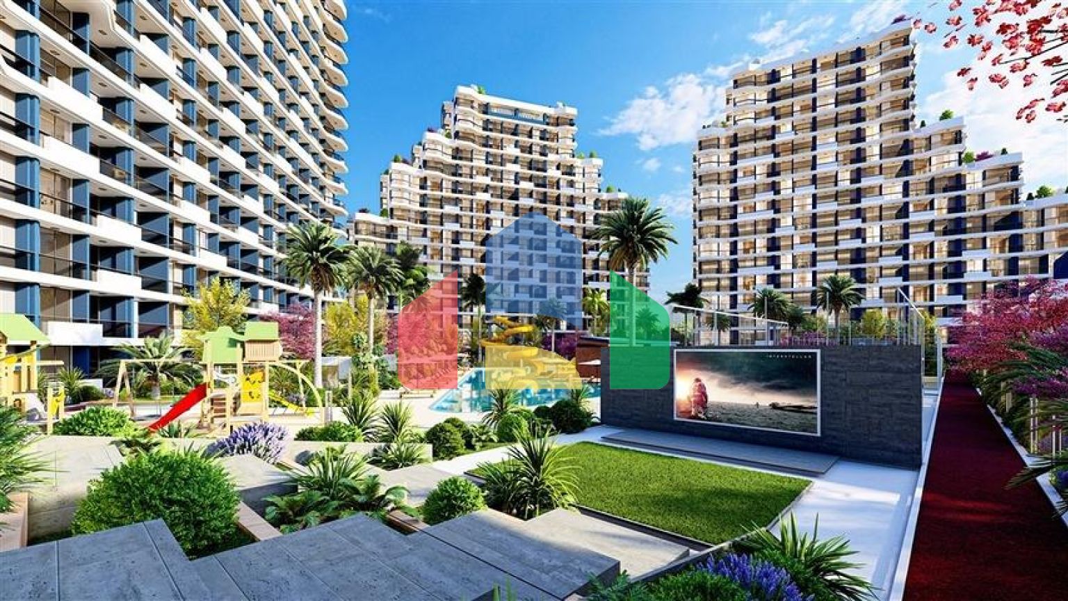 Споруджувані вілли з особистим басейном в районі Томюк-Ердемлі