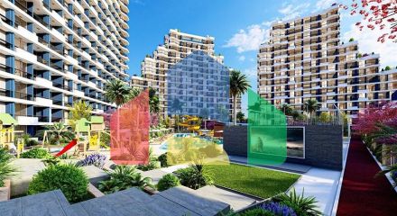 Споруджувані вілли з особистим басейном в районі Томюк-Ердемлі