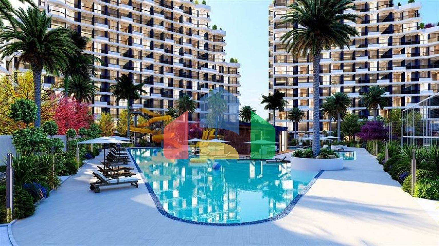 Споруджувані вілли з особистим басейном в районі Томюк-Ердемлі