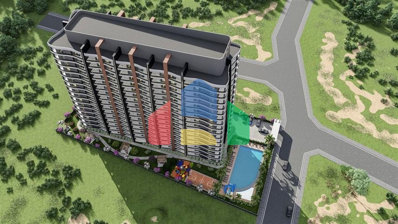 Квартири в споруджуваному комплексі в районі Томюк