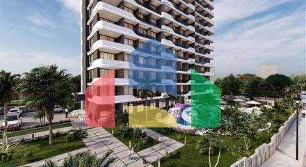 Новый проект на этапе строительства в районе Эрдемли