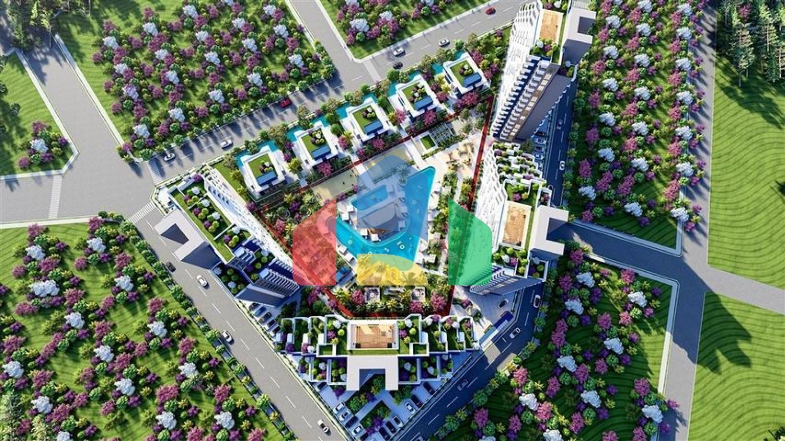 Новий комплекс преміум класу в 500 метрах від моря в районі Томюк