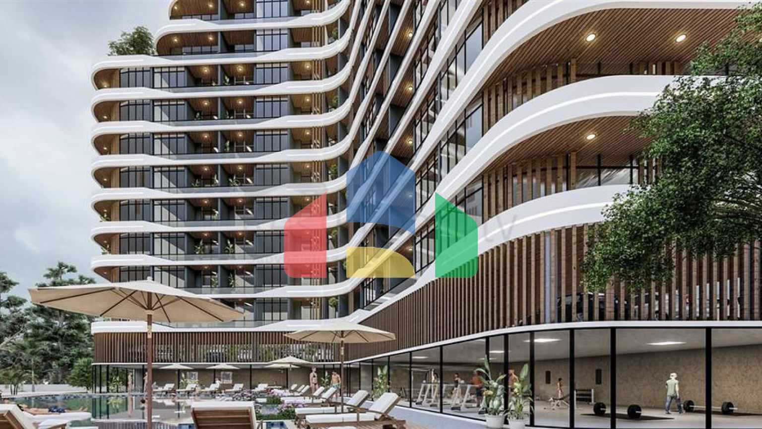 Розкішний проект на стадії будівництва в районі Аяш в 150 метрах від моря