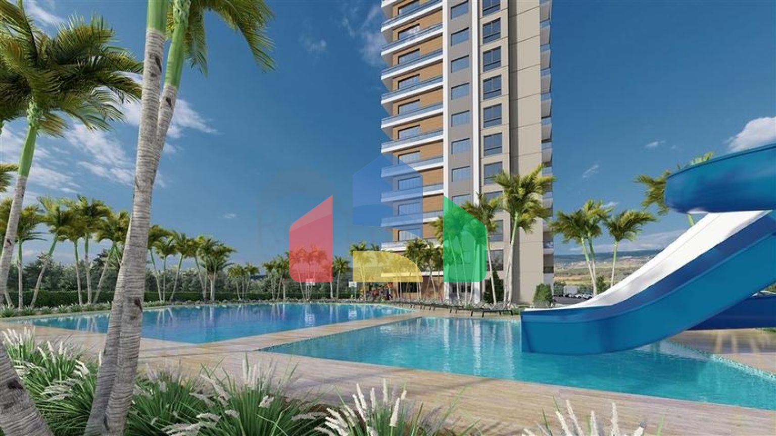 Квартиры в строящемся комплексе с богатой инфраструктурой в районе Эрдемли