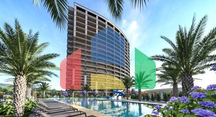 Квартиры с отельной инфраструктурой в районе Эрдемли