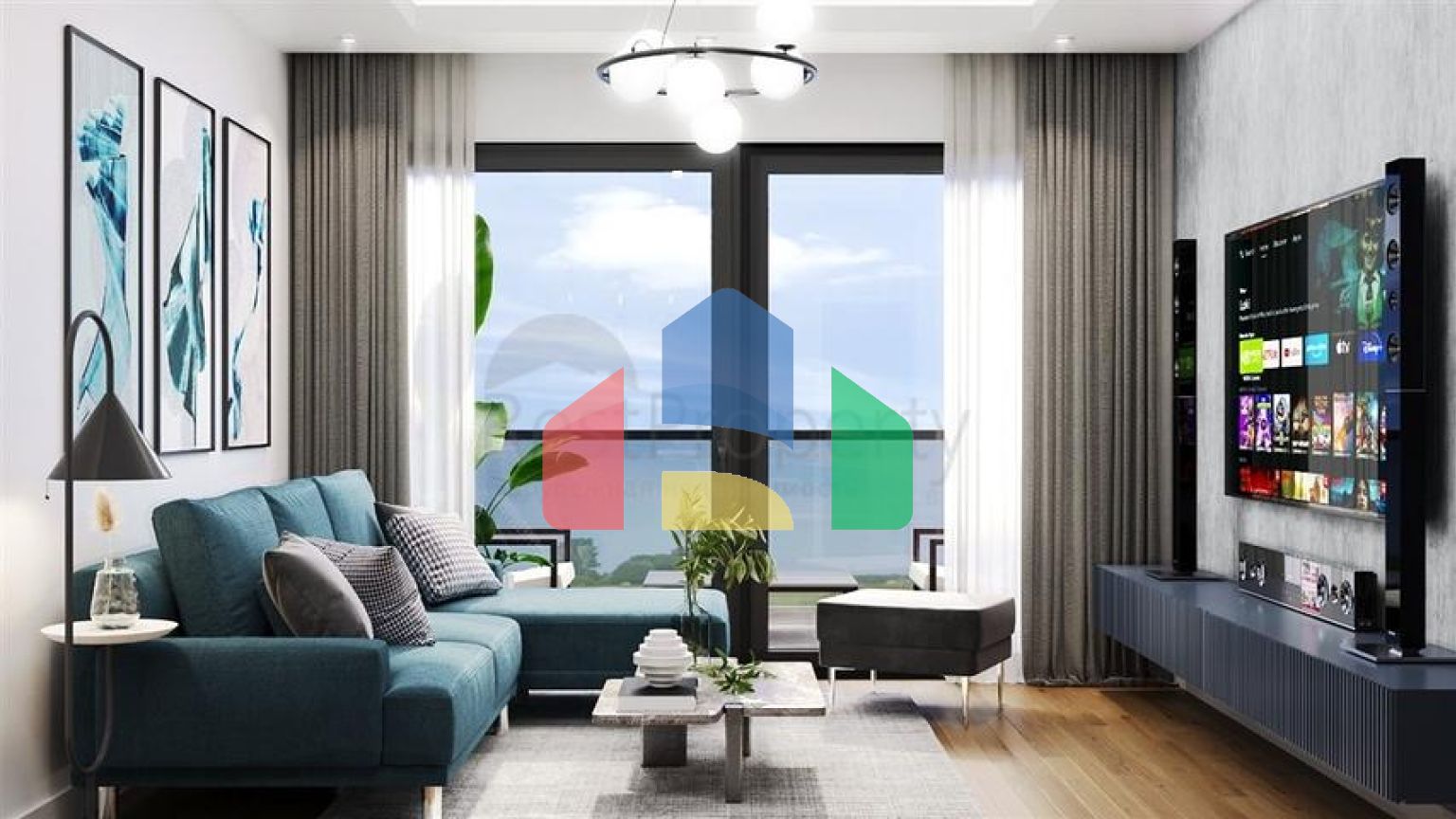 Квартири в новому споруджуваному проекті в районі Томюк в 350 метрах від моря