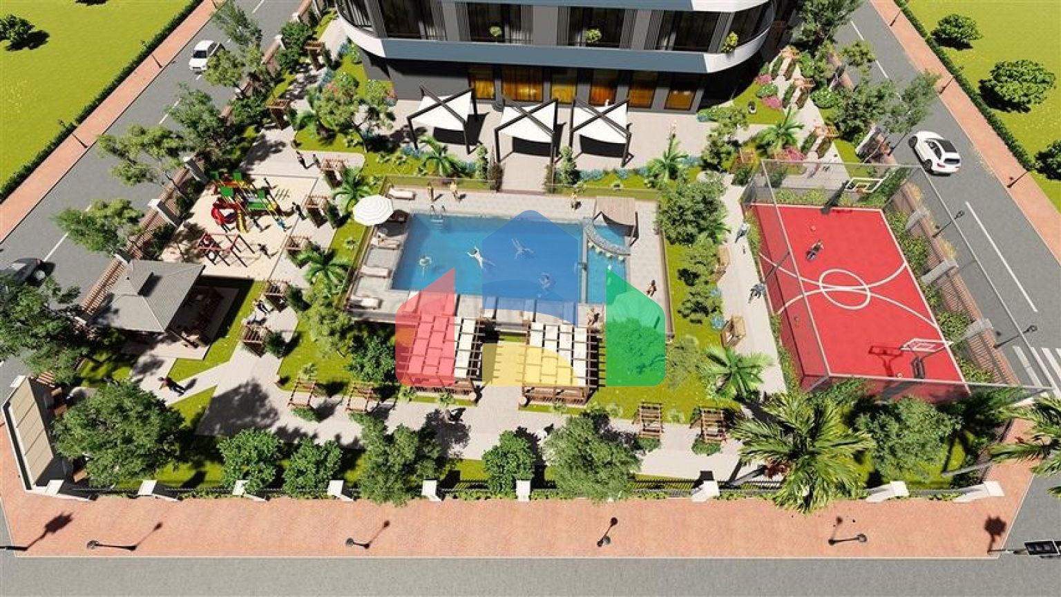 Жилой комплекс с минимальной инфраструктурой в Мерсине