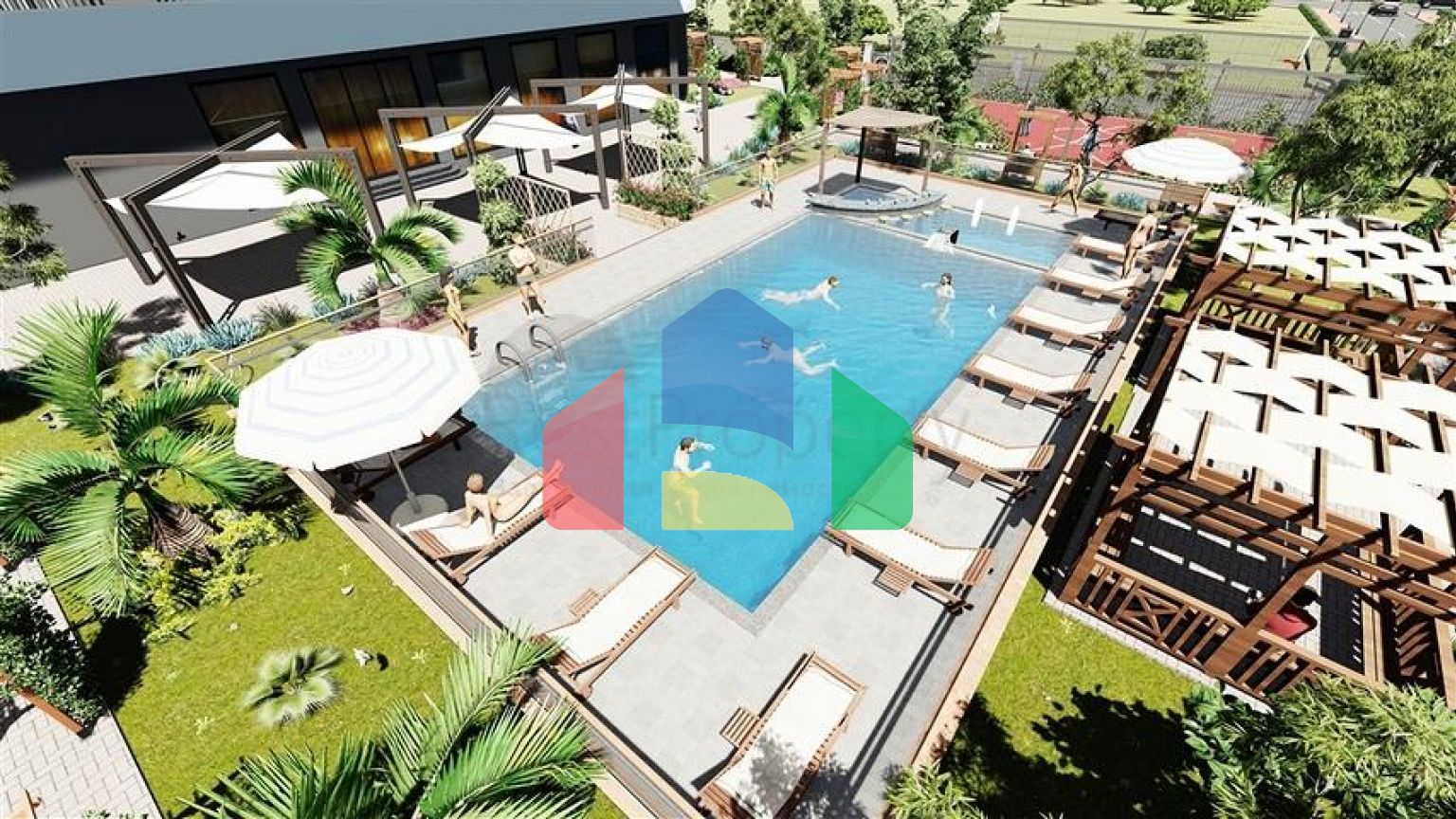 Жилой комплекс с минимальной инфраструктурой в Мерсине