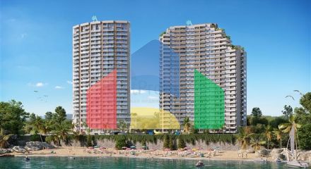 Готовий житловий комплекс на першій береговій лінії в Ердемлі