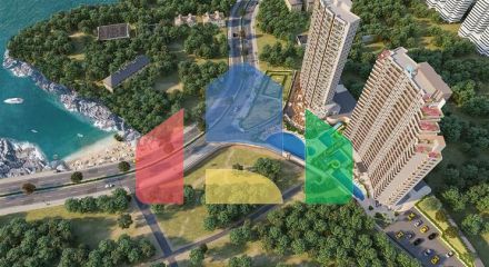 Готовий житловий комплекс на першій береговій лінії в Ердемлі